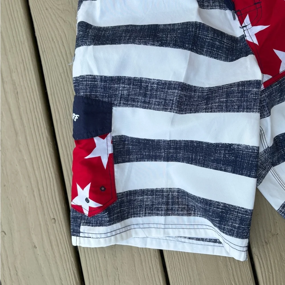 RS SURF Patriotic Men's Swim/Surf Shorts, Size: 32